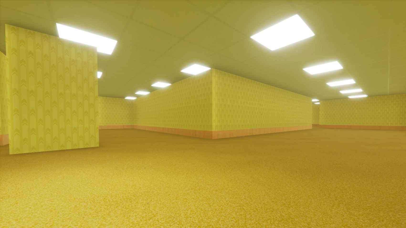 Noclipped'deki Arka Odaların küflü halısı ve solmuş sarı duvarları