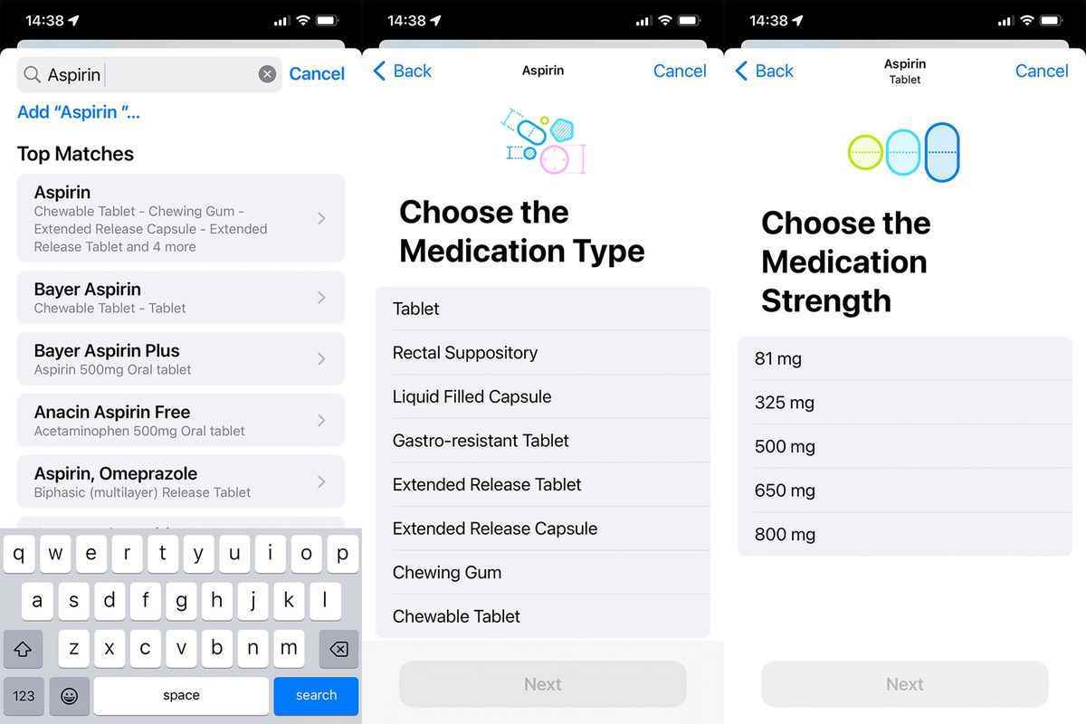 iOS 16 genel beta sürümünde manuel olarak ilaç eklemenin adım adım ekran görüntüleri