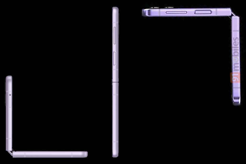 Galaxy Z Flip 3 (solda) ile Galaxy Z Flip 4 (sağda) karşılaştırması