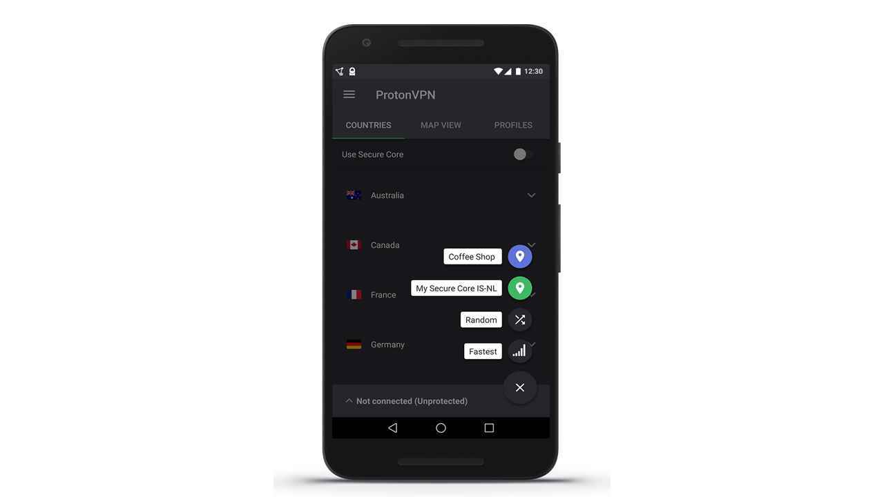 ProtonVPN ücretsiz android VPN