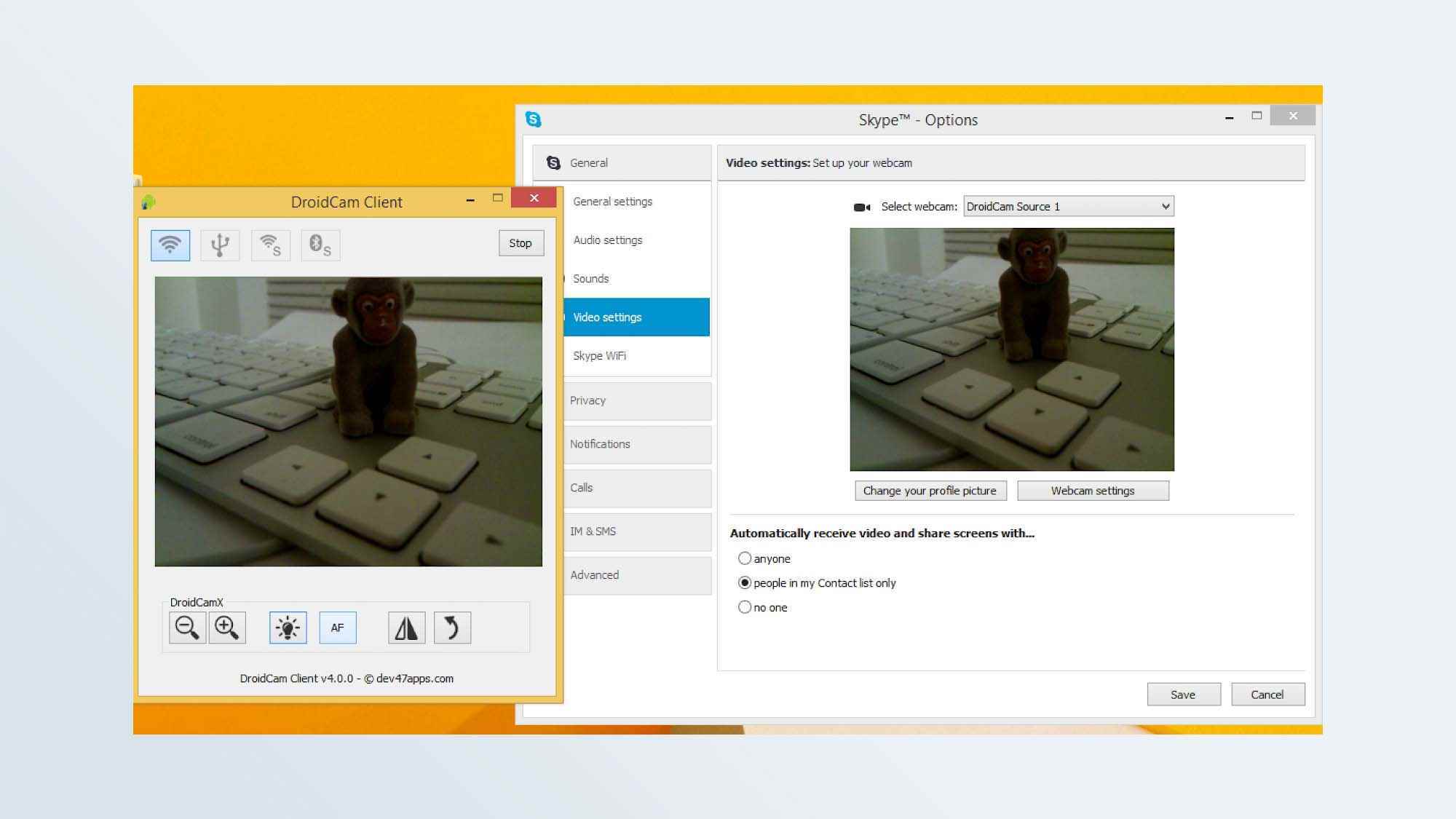 Telefonunuzu web kamerası olarak nasıl kullanırsınız: DroidCam