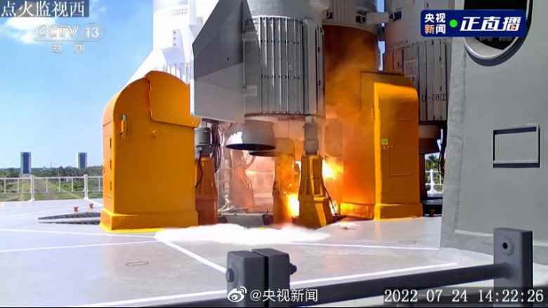 Çin, ulusal yörünge istasyonu için Wentian laboratuvar modülü ile Uzun Yürüyüş-5B ağır roketini başlattı