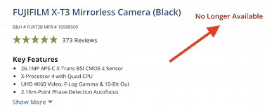 Fujifilm X-T3 aynasız fotoğraf makinesi üretilmiyor