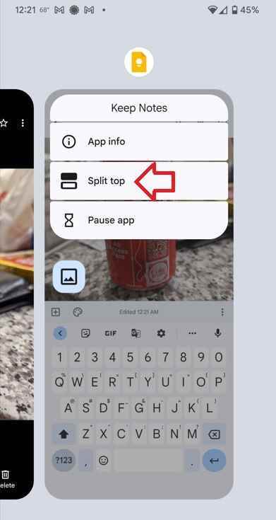 Keep ve Android Mesajlarını kullanarak bölünmüş ekranı ayarlamak için gereken ilk adımlardan biri - Google Keep, artık bırak ve sürükle kullanarak görüntüleri diğer uygulamalarla paylaşıyor;  işte nasıl yapıldığı!