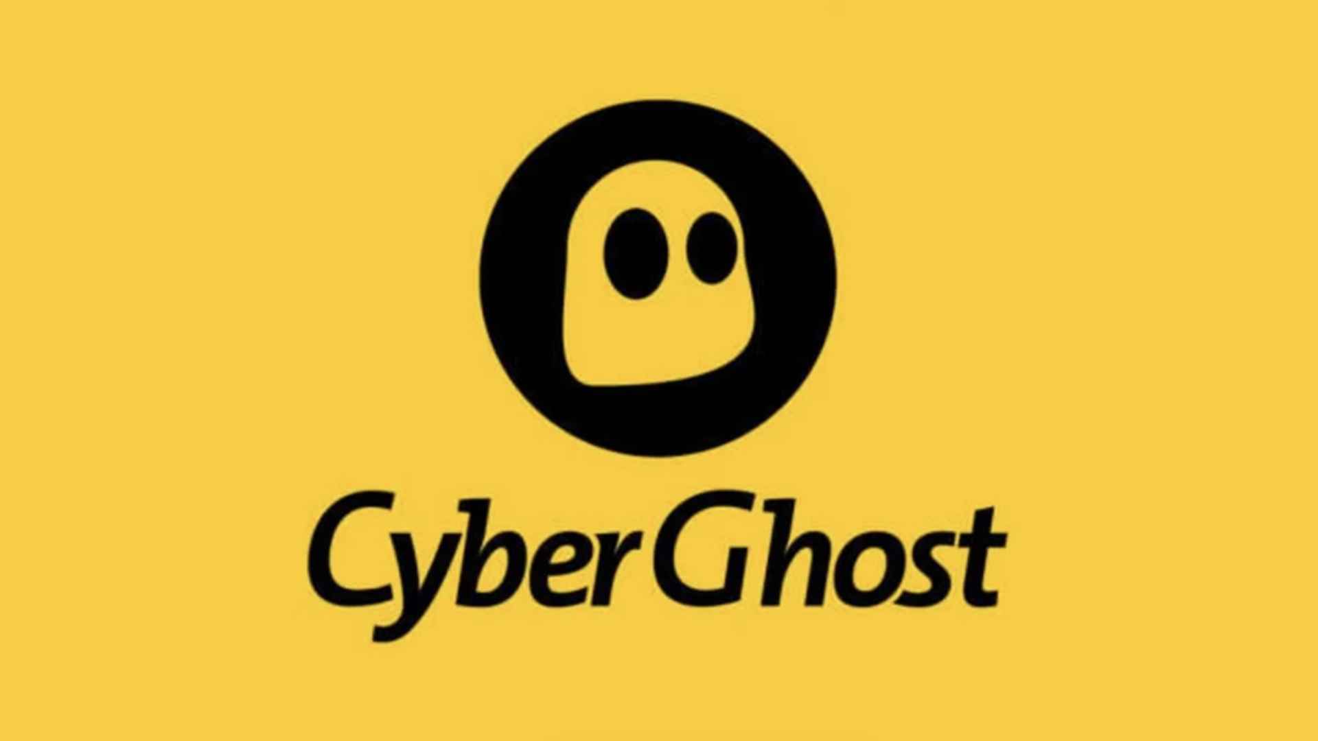 VPN ücretsiz deneme sürümü: CyberGhost.  Resim şirket logosunu gösterir.