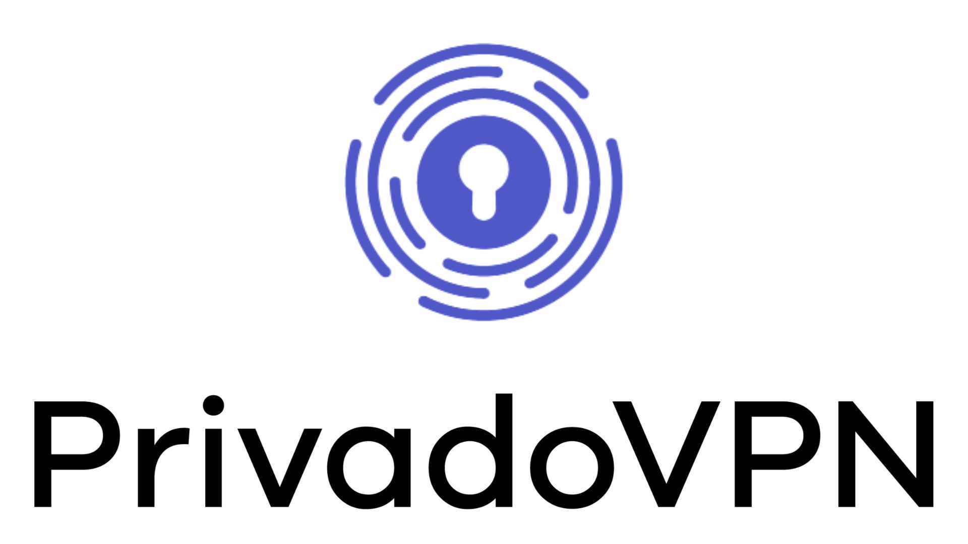 En iyi ücretsiz VPN, PrivadoVPN.  Logosu beyaz zemin üzerinedir.