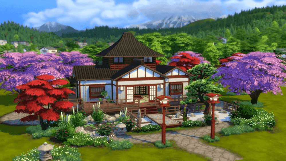 Sims 4 Snowy Escape'deki manastır