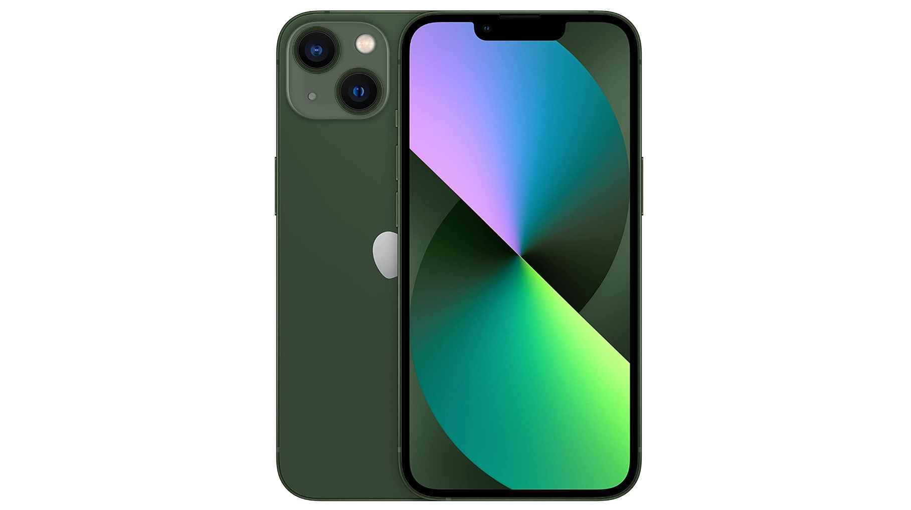 yeşil renkte bir iPhone 13