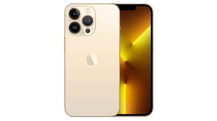 iPhone 13 Pro altın renginde