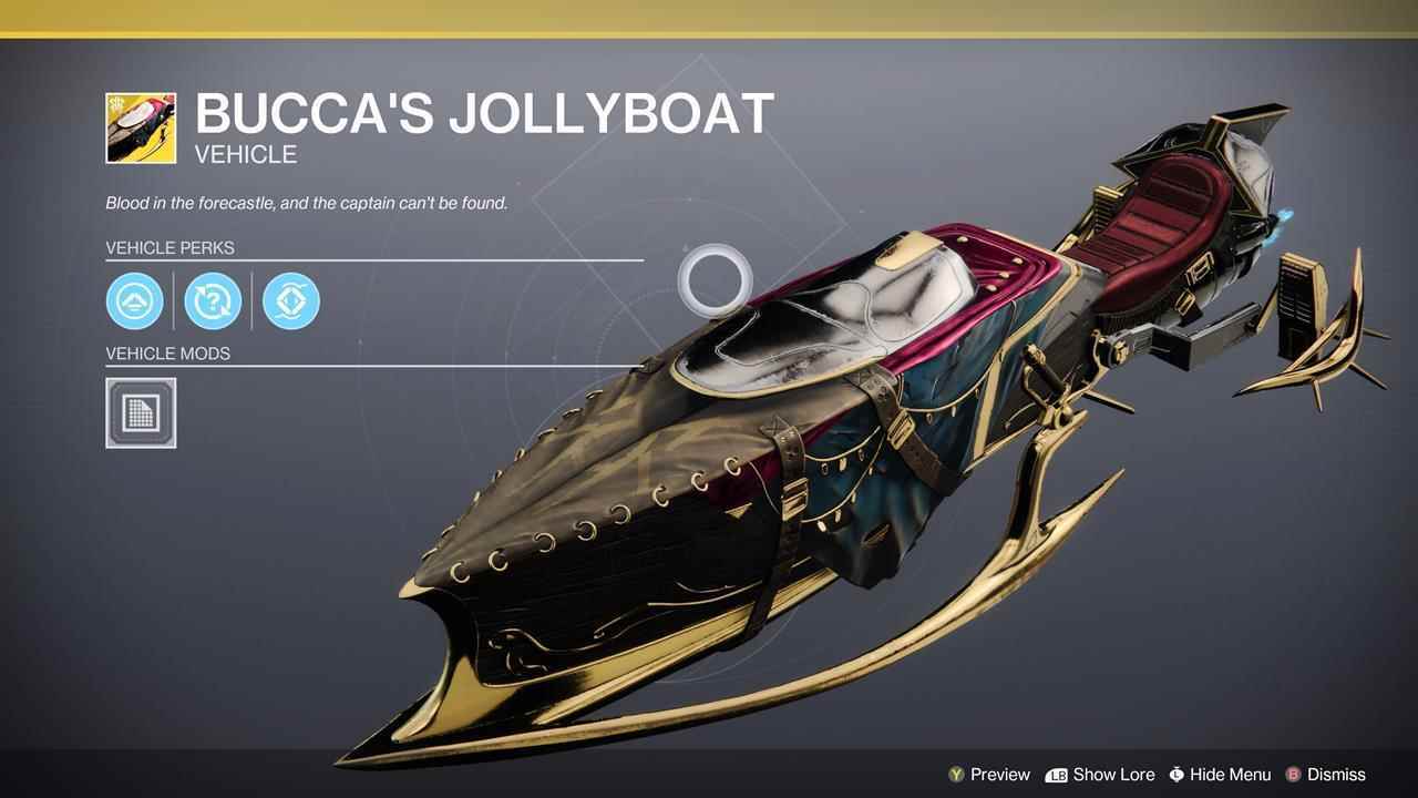 Egzotik serçe Bucca'nın Jollyboat'ı