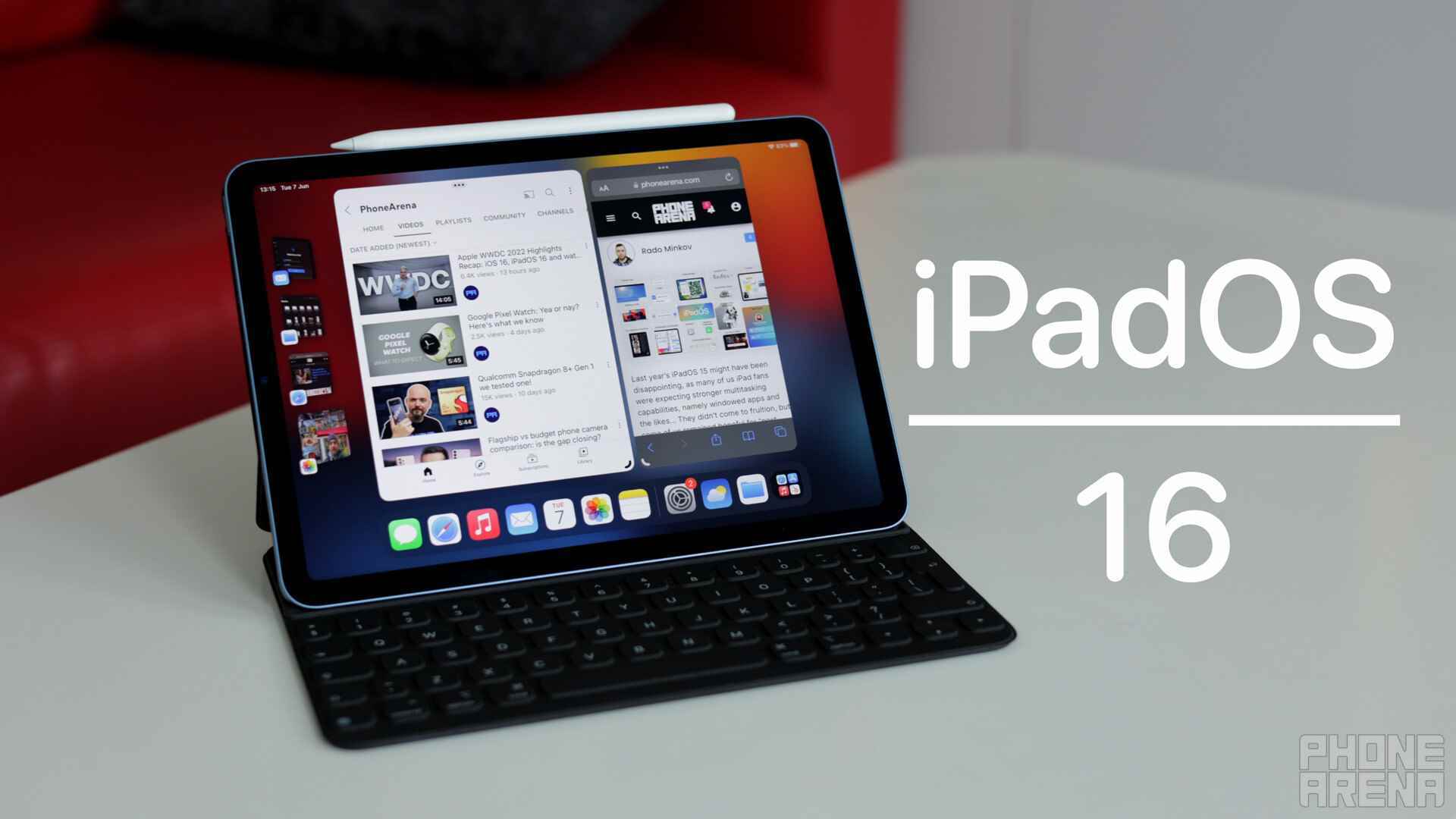 iPad Air 2022'de çalışan ve Stage Manager çoklu görev özelliğini gösteren iPadOS 16 beta - Apple'ın yaklaşan bütçesi 2022 iPad, Android tabletler (ve zaten daha küçük olan pazar payları) için neden büyük bir tehdit oluşturuyor?