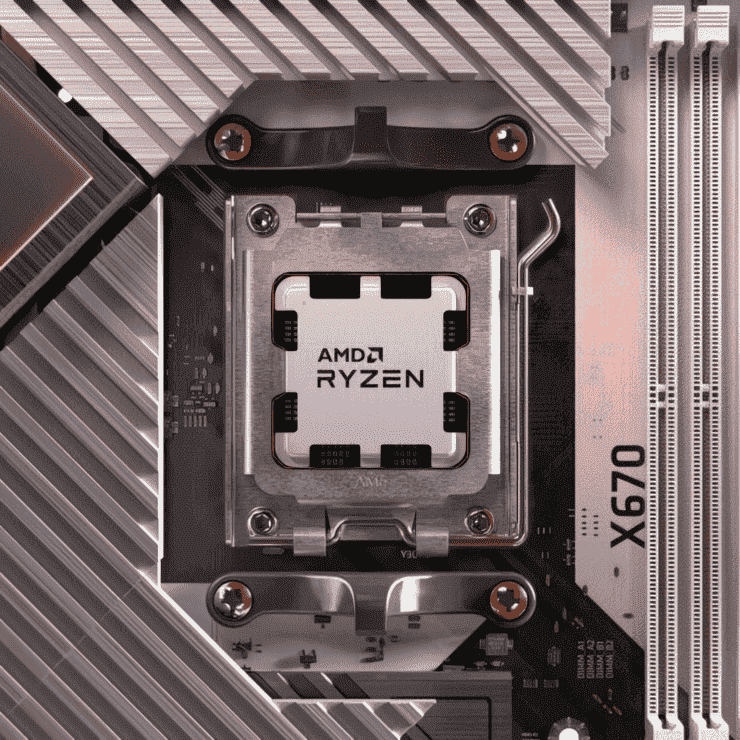 AMD Ryzen 5 7600X 6 Çekirdek ve 4.4 GHz "Zen 4" Masaüstü CPU Gigabyte'ın X670E AORUS Ana Anakartında Çalışırken Görüldü