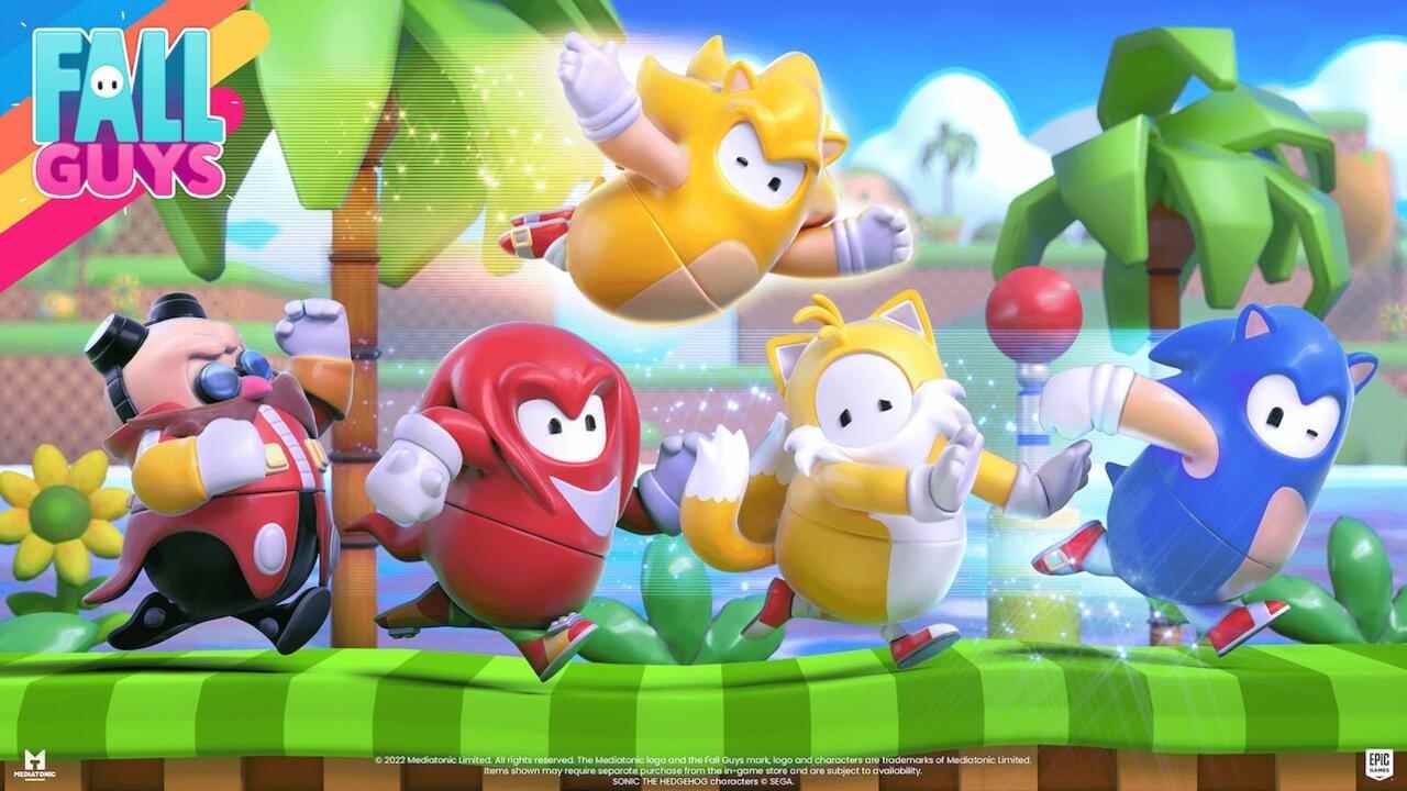 Sonic ve arkadaşları Fall Guys'a geri döndüler.