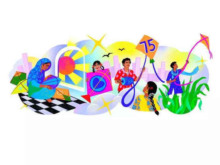 Google, Hindistan'ın 75. Bağımsızlık Günü'nü uçurtma uçuran doodle ile kutladı