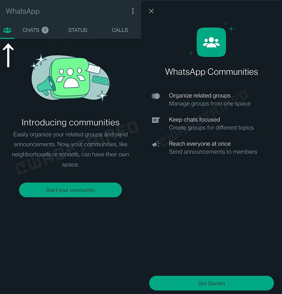 whatsapp toplulukları wabetainfo özelliği whatsapp toplulukları 