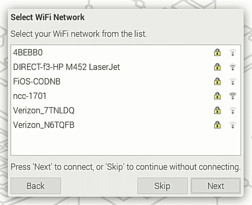 Wi-Fi ağını seçin