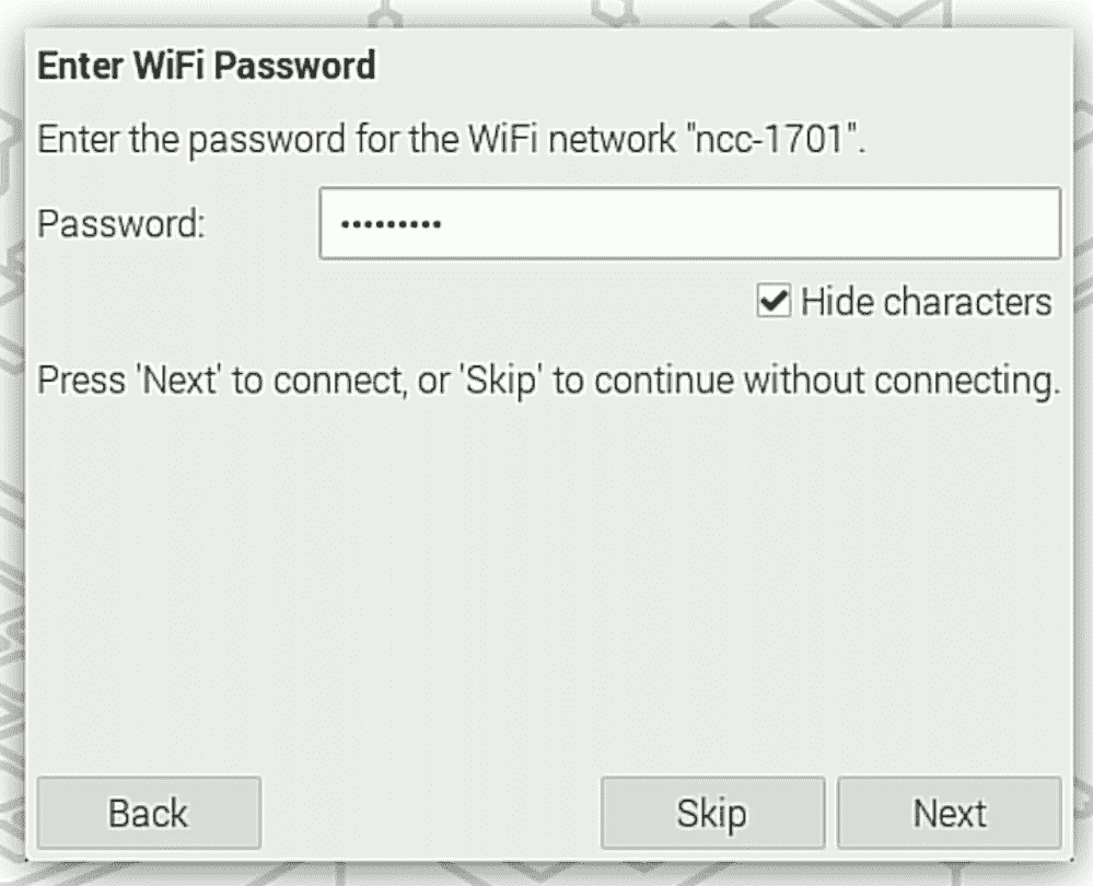 Wi-Fi şifresini girin
