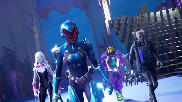 Fortnite'da Spider-Gwen dahil yeni battle pass karakterleri.