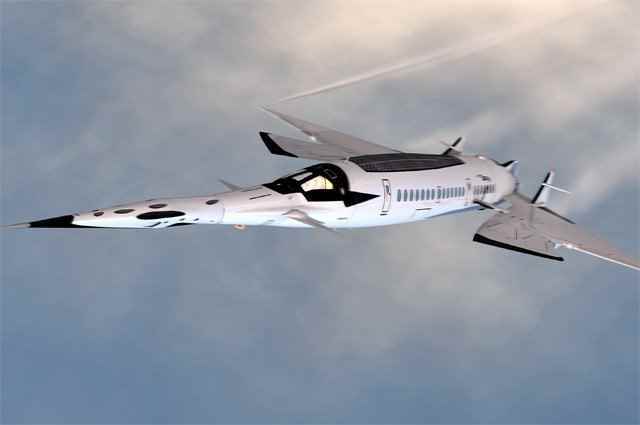 Concorde'dan iki kat daha hızlı uçabilecek Hyper Sting uçağının konsepti tanıtıldı.