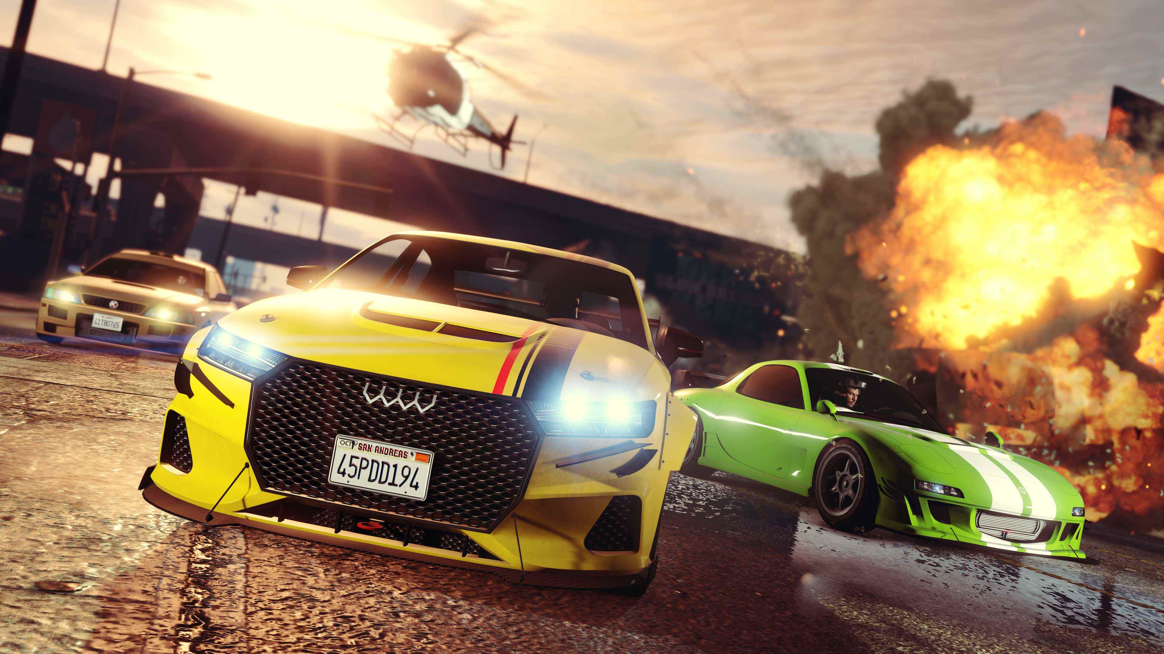 GTA 5 Online'da araba yarışı