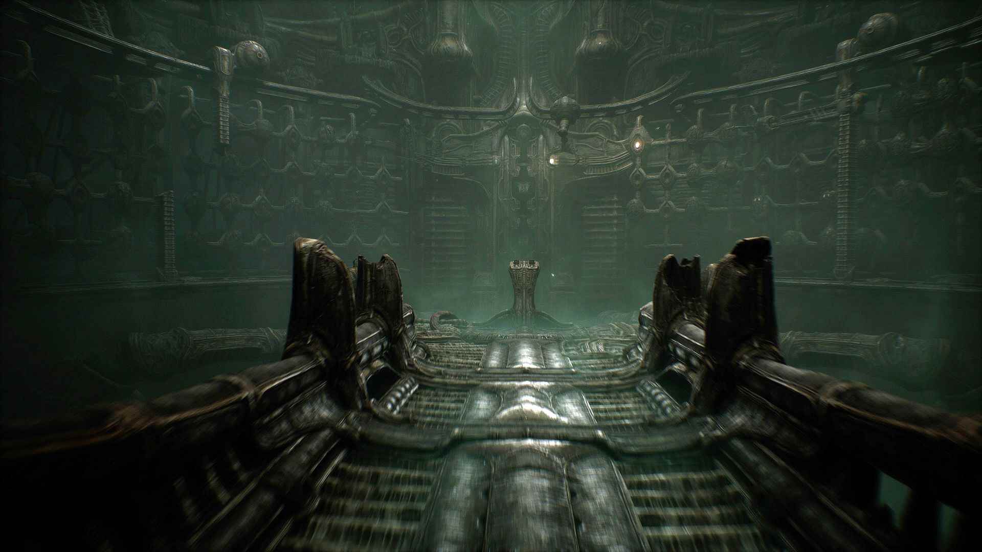 Scorn, harika bir Alien oyunu olabilir: vinç mekaniği ve kontrol paneli olan devasa bir yumurta odası