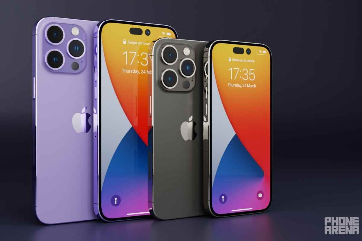 iPhone 14 Pro ve 14 Pro Max konsept görselleri.  - Analistler, Apple Watch serisi için değişmeyen iPhone 14 fiyatını ve ileride sorun olacağını tahmin ediyor
