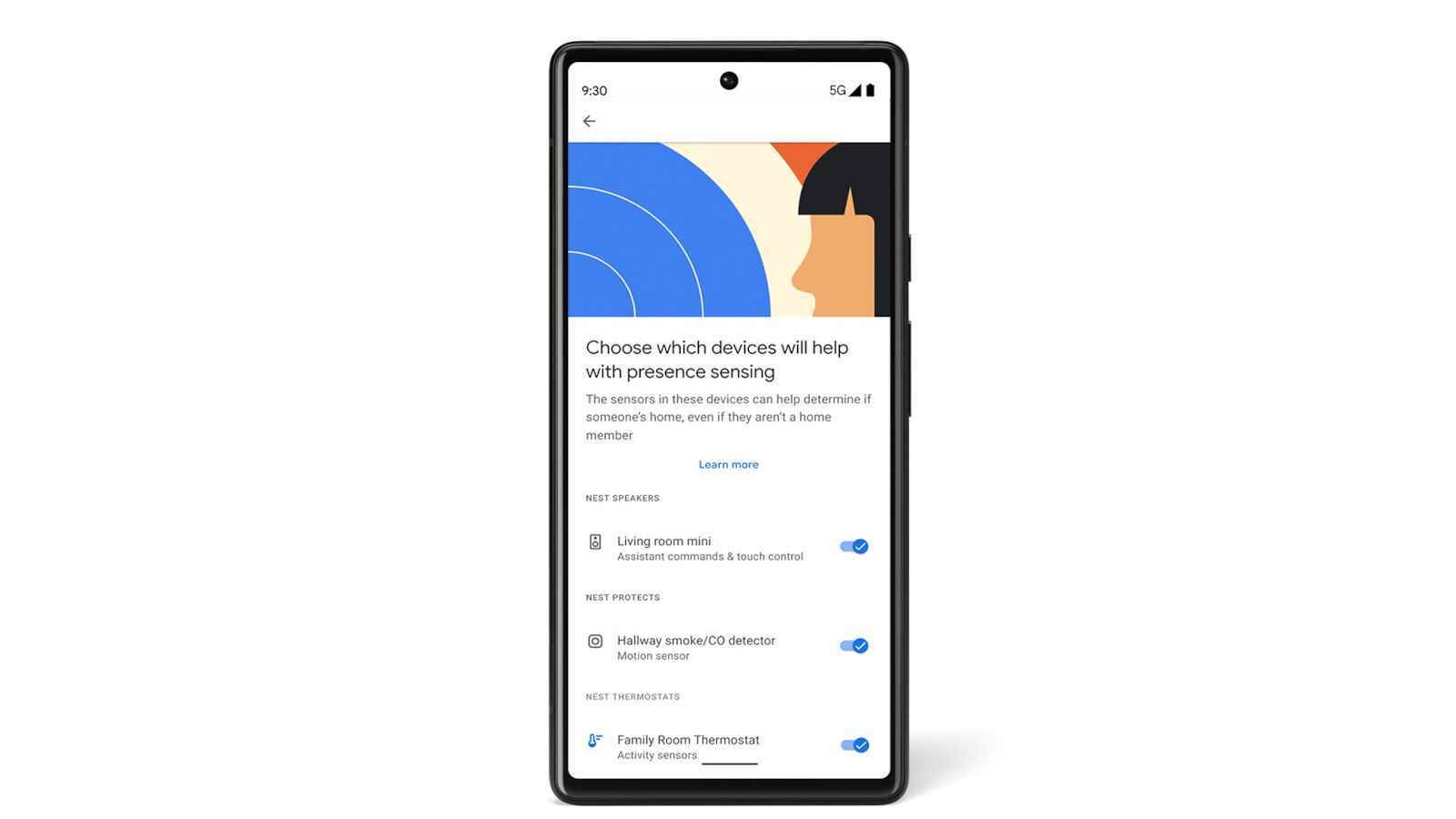 Google Home uygulaması - Google'ın Nest hoparlörleri ve ekranları yakında varlığınızı algılayacak (isterseniz)