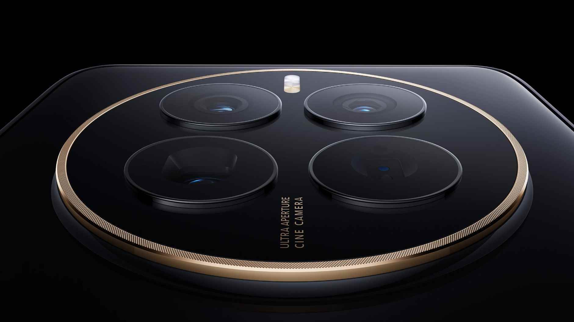 Huawei Mate 50'deki kameraların yakından görünümü