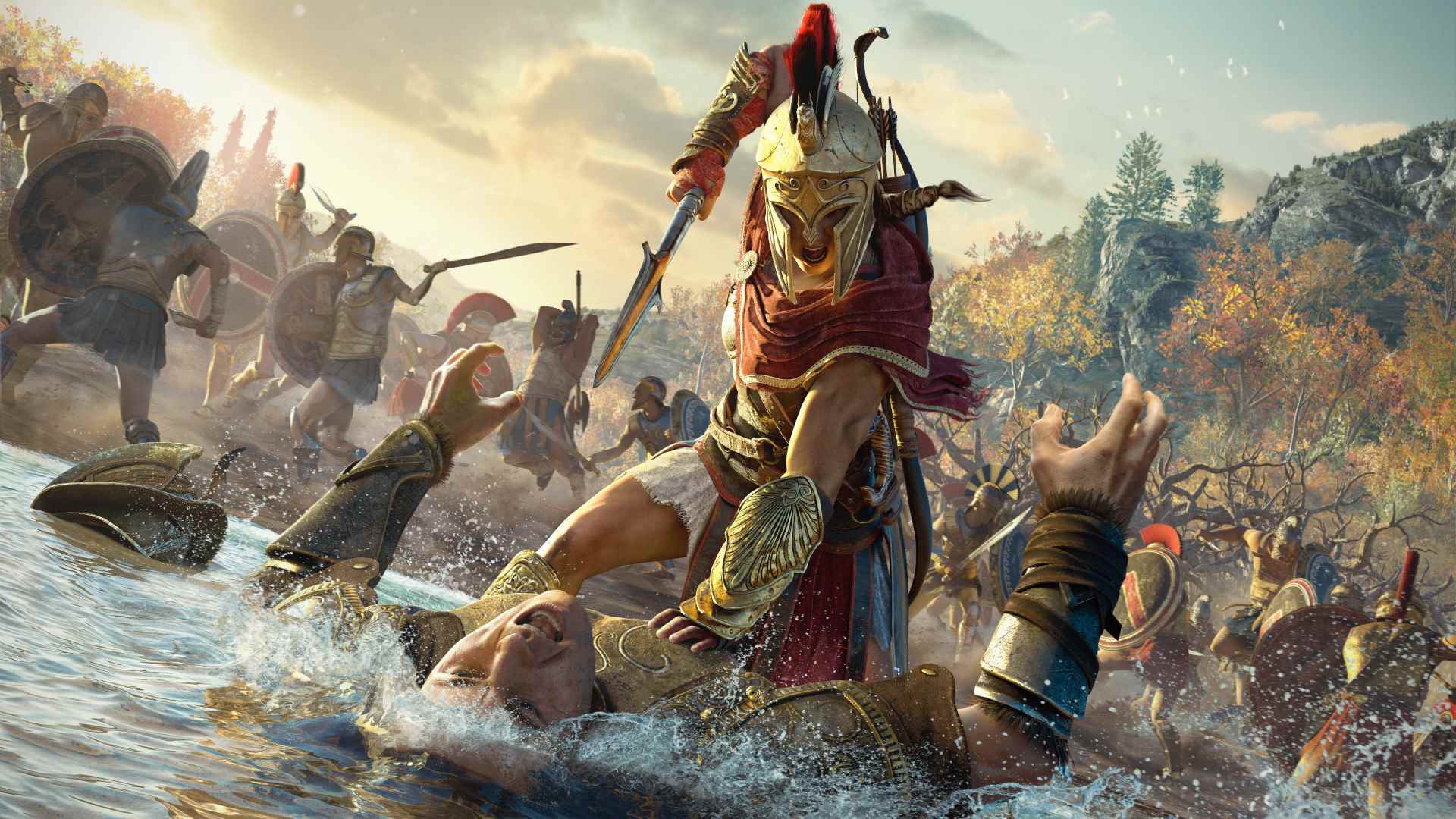 Assassin's Creed Odyssey'de Kassandra bir Spartalı ile savaşıyor
