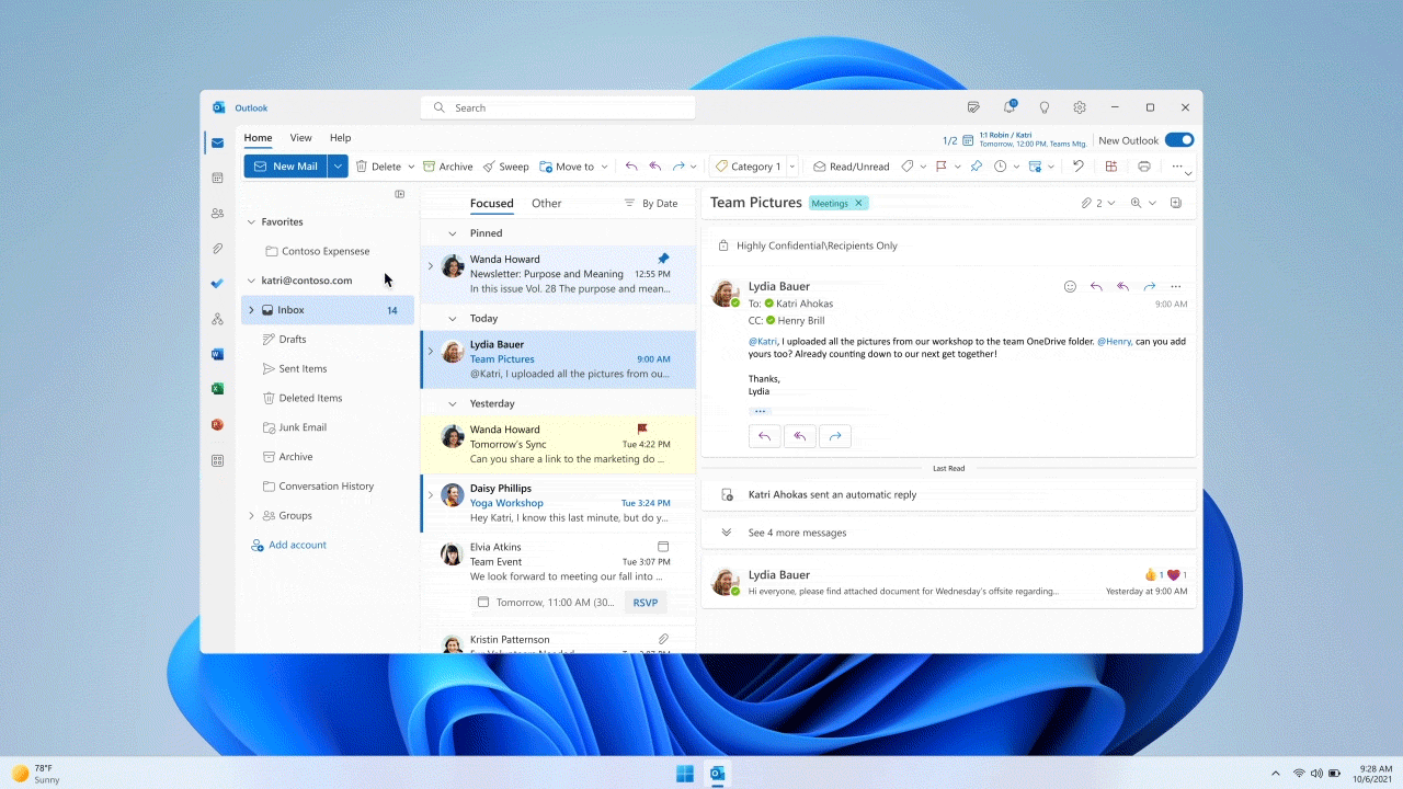 Office test kullanıcıları şu anda Windows için yeni Outlook'u deneyebilir.