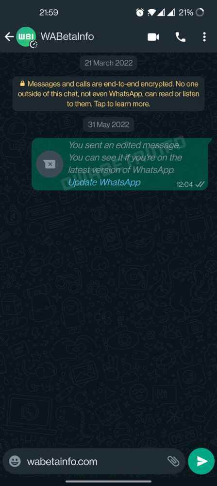 Yeni bir sızıntı, WhatsApp'ın yakında gönderilen mesajlarınızı düzenlemenize izin verebileceğini gösteriyor