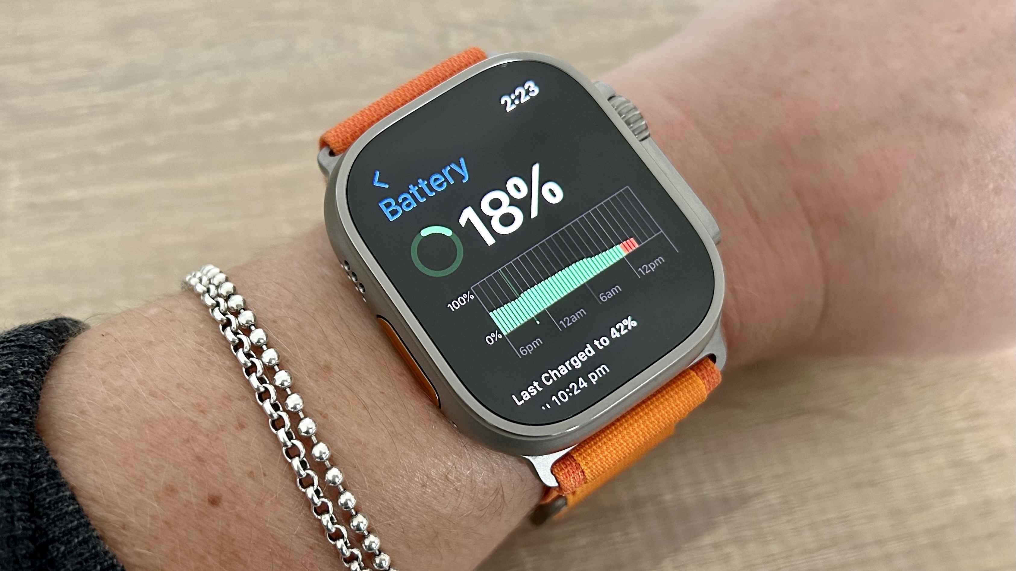 Apple Watch Ultra pil ömrü