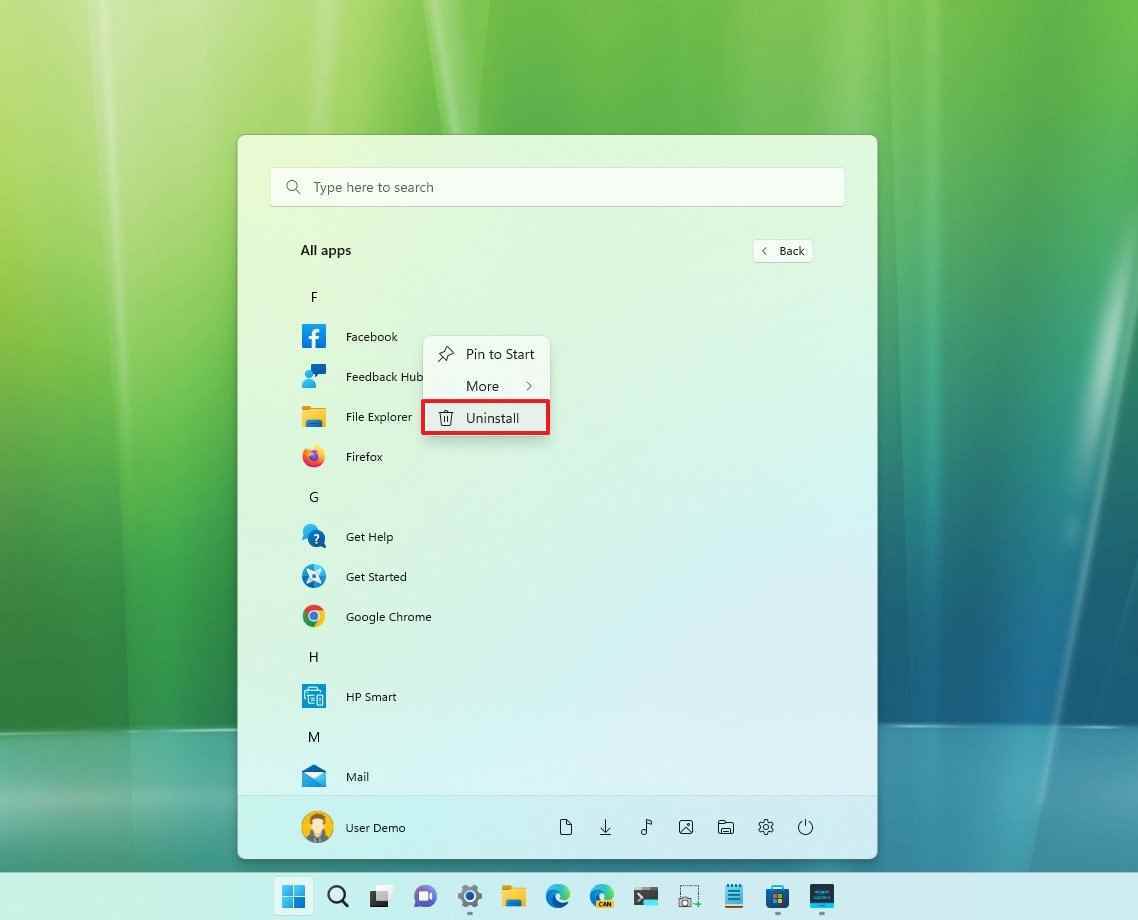 Windows 11'de Android uygulamalarını kaldırın