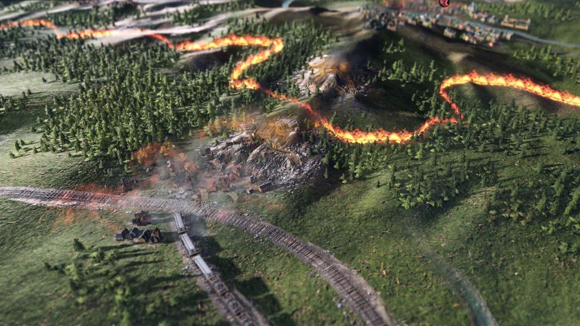 Victoria 3 incelemesi: Bir dağ yamacını kesen bir ateş hattı Victoria 3'te aktif bir savaş cephesini gösteriyor