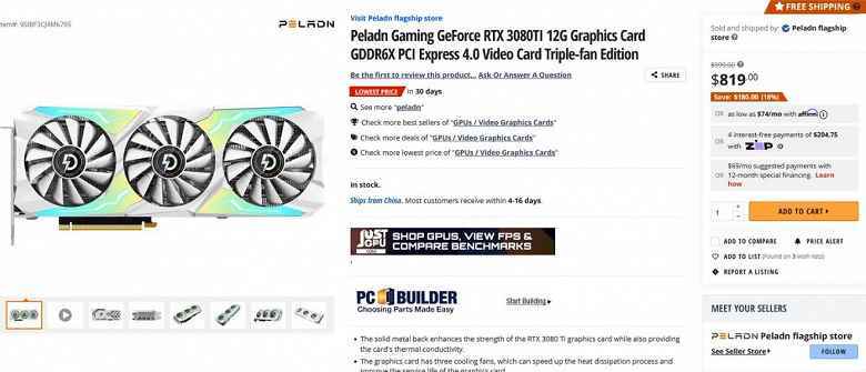 GeForce RTX 3090 eBay'de 750$'a satılıyor, yeni Radeon RX 6900 XT Newegg'de sadece 655$'a satılıyor