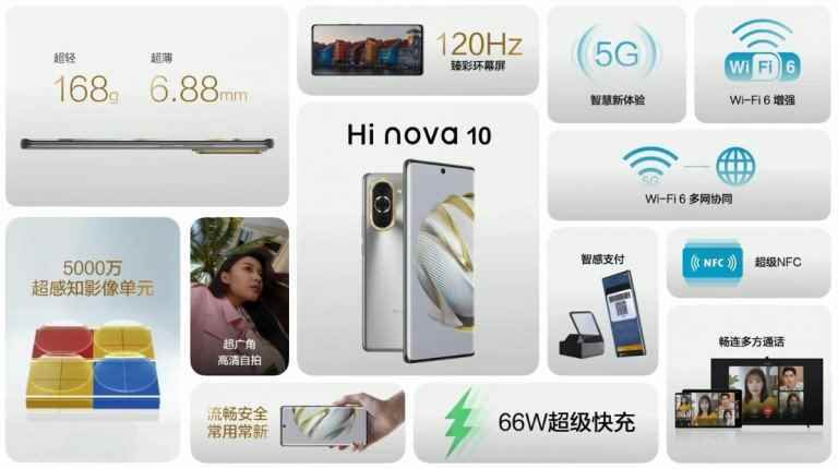 Bunlar tamamen aynı Huawei akıllı telefonlar, sadece daha iyi.  Merhaba Nova 10 ve 10 Pro tanıtıldı