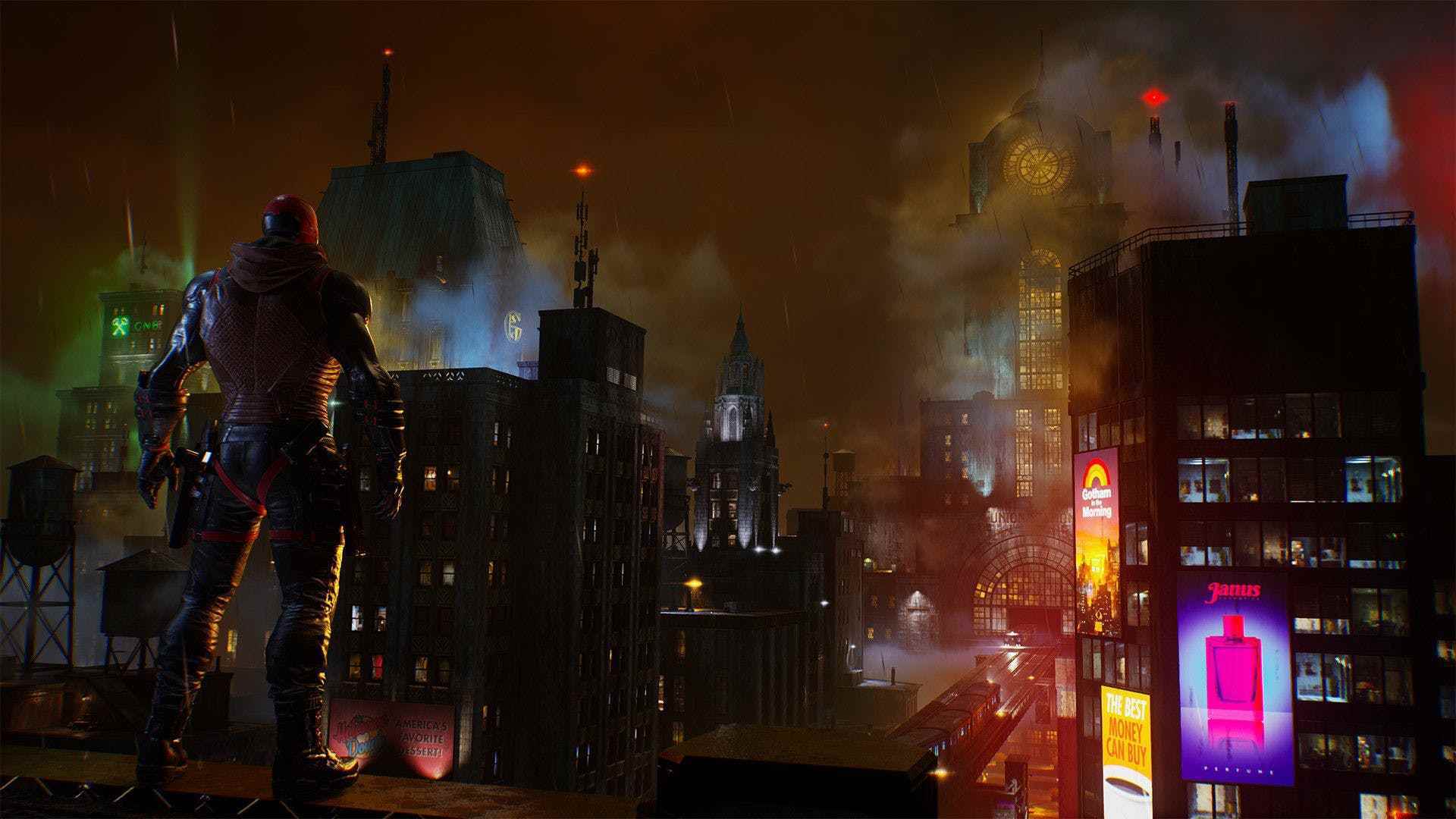 Gotham Knights'taki Gotham City'nin bir ekran görüntüsü.