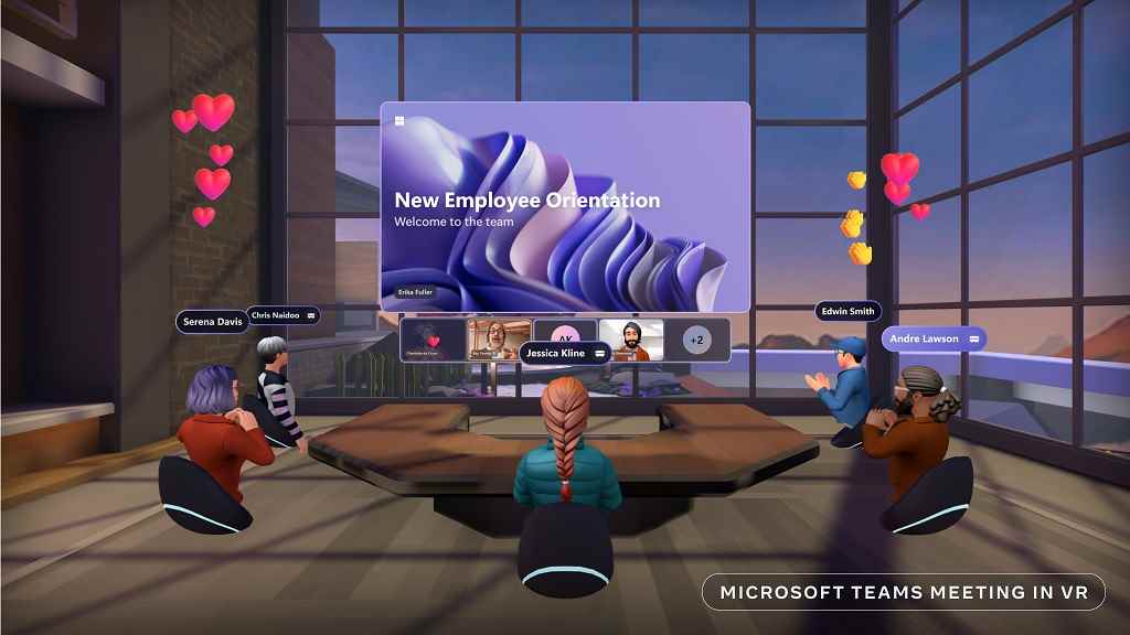 Microsoft'un Metaverse Teams Toplantısı