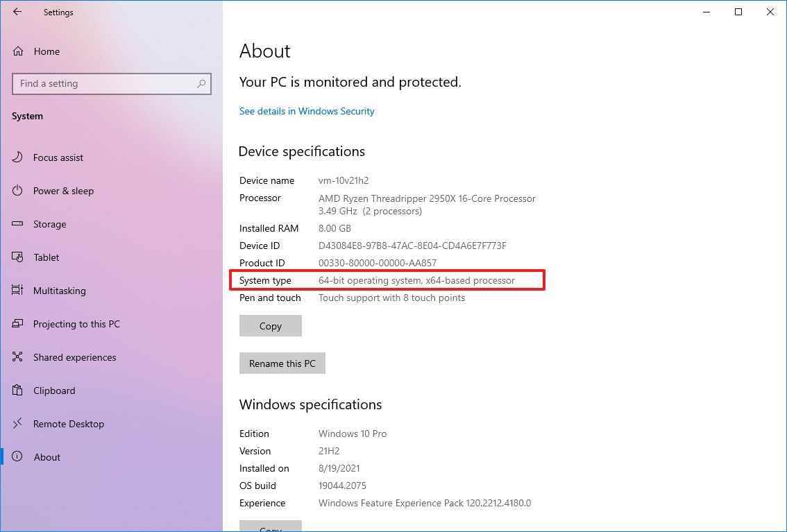 Windows 10, 64-bit CPU desteğini onaylıyor