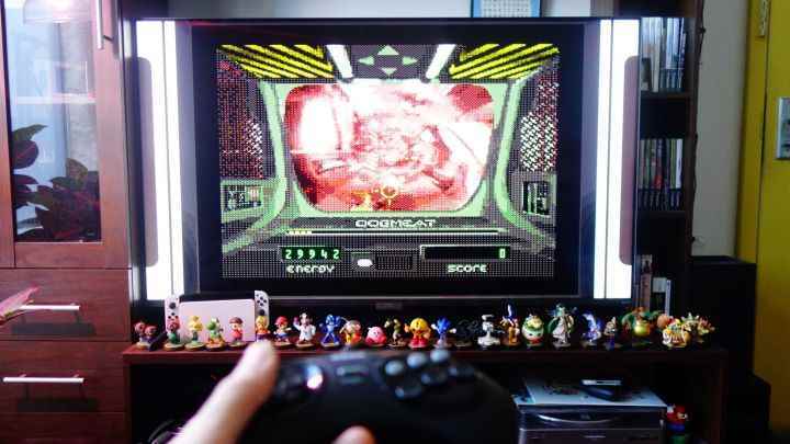 Sewer Shark, bir TV'de Sega Genesis Mini 2'de oynuyor.