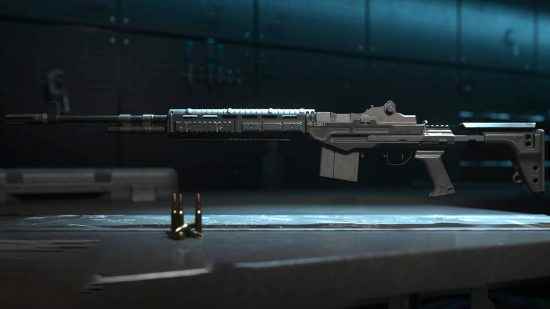 En iyi Warzone 2 nişancı tüfekleri - cephanelikteki EBR-14 tüfeği.