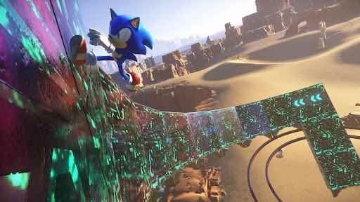 Sonic Frontiers - Sonic çılgınca koşuyor