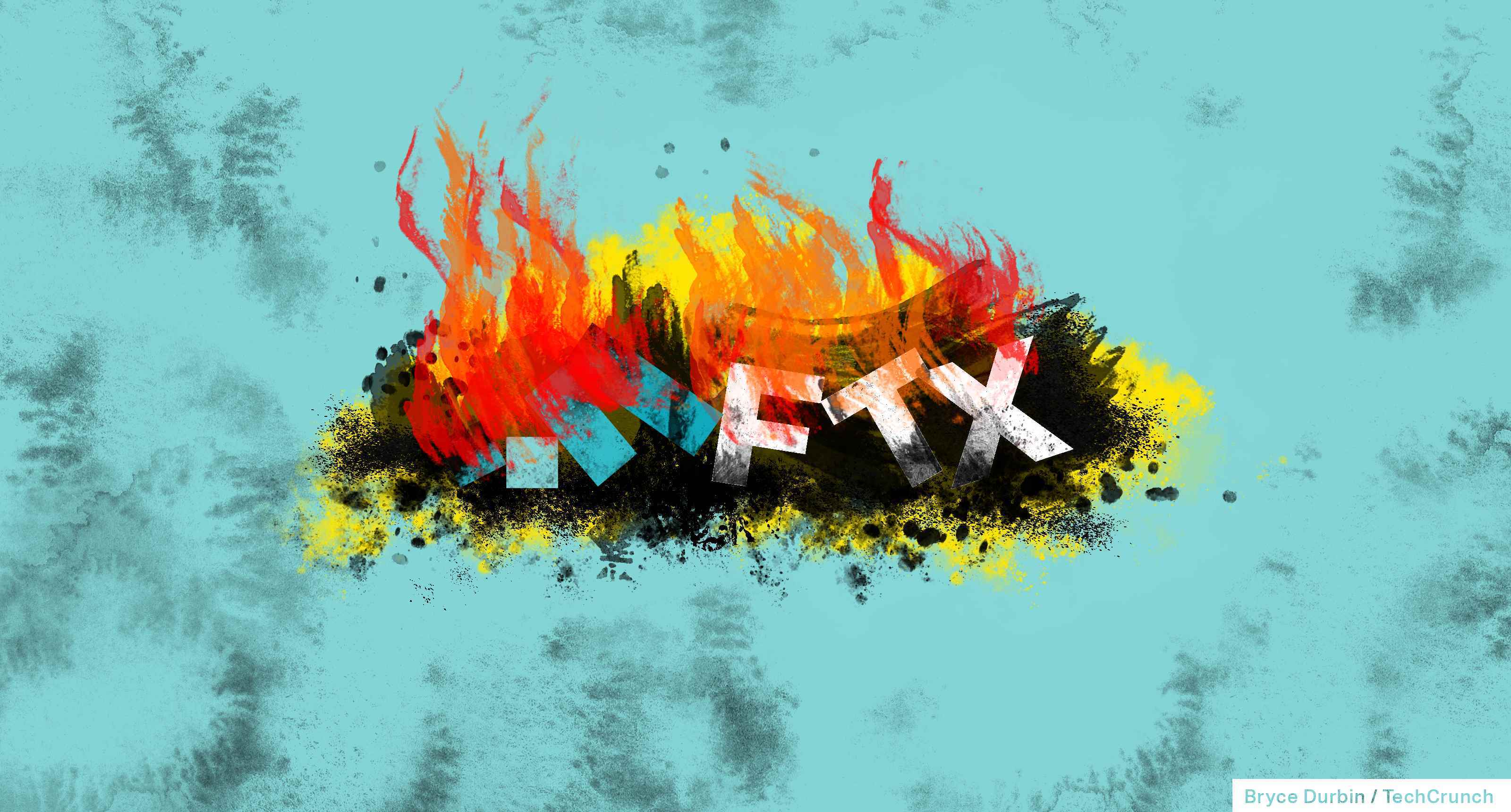 FTX logosu kırık ve yanıyor