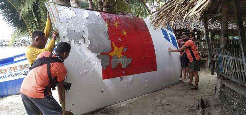 Çin sahil güvenliği Filipin donanmasına ait roket kalıntıları ele geçirdi