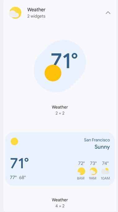 Google Hava Durumu uygulaması, ana ekranınız için iki widget ile birlikte gelir - Google Hava Durumu uygulaması simgesini Pixel'inizin ana ekranına nasıl yükleyebilirsiniz?