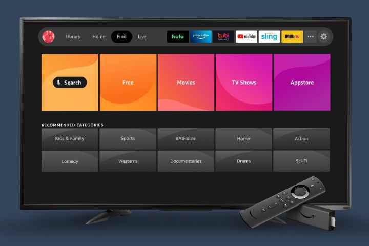 Amazon Fire TV Yeni 2020 deneyimi bulma ekranı