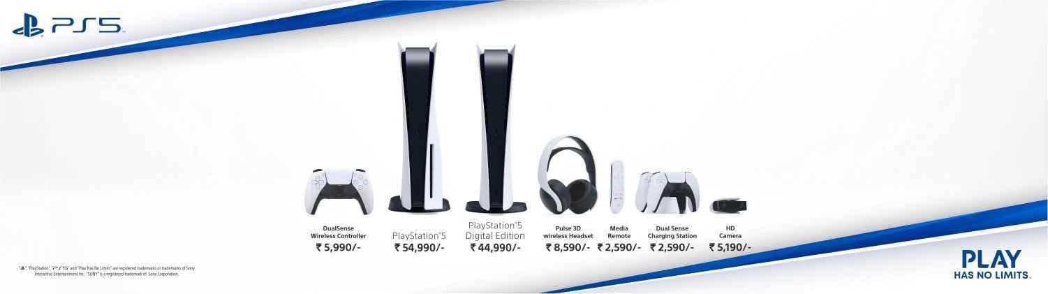 PS5 Family ShopAtSC Hindistan fiyatları Hindistan ailesindeki PS5 fiyatı Sony Center