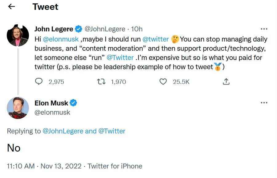 Eski T-Mobile CEO'su John Legere, Twitter'ı çalıştırmak için bir şans istiyor - John Legere, Elon Musk'ı tweetliyor: "Belki de Twitter'ı çalıştırmalıyım
