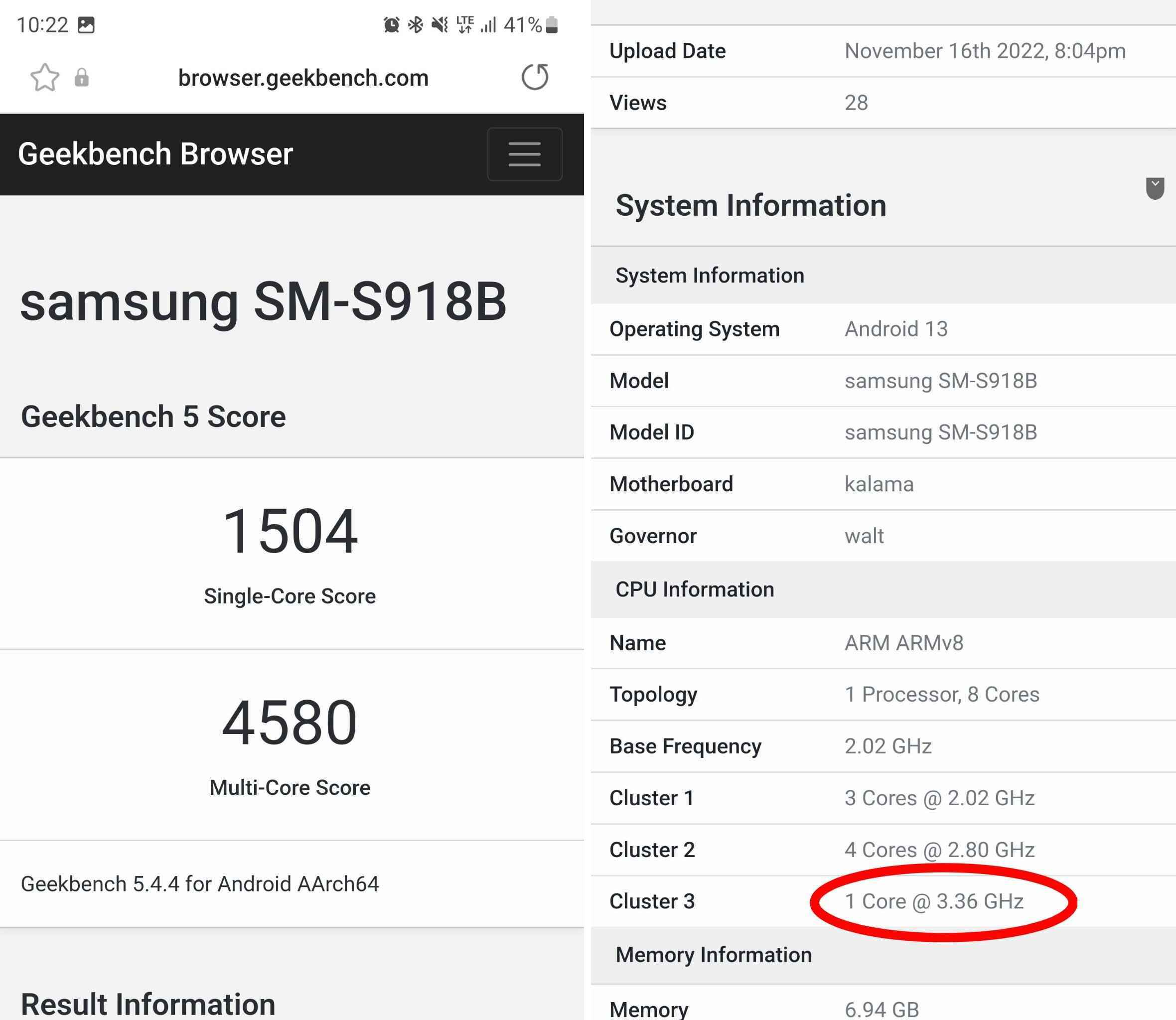 Resim kredisi - @UniverseIce - Samsung'un Galaxy S23 serisi için hız aşırtmalı Snapdragon 8 Gen 2'ye sahip olduğu bildirildi
