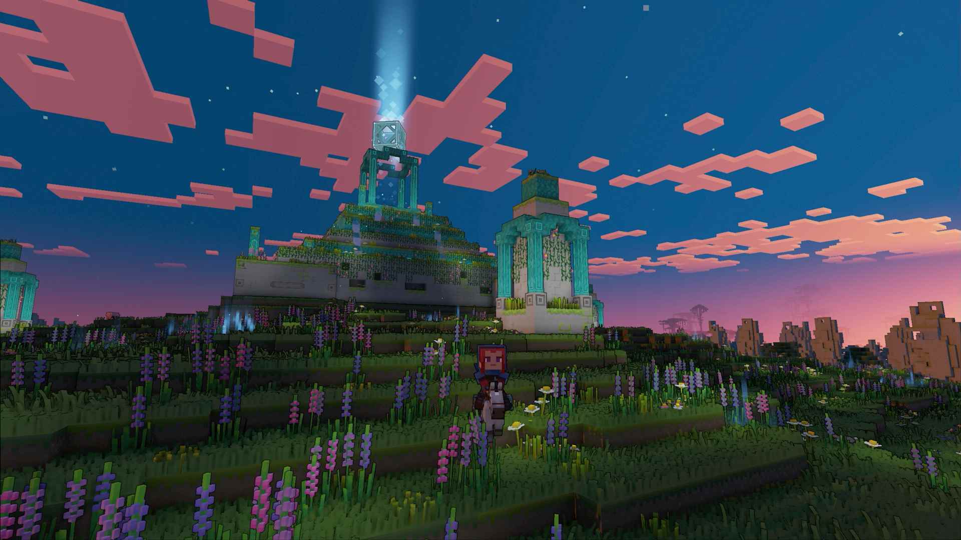 Minecraft Legends'ın resmi ekran görüntüsü.